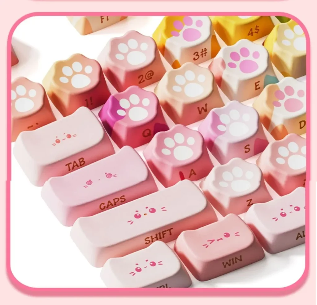neon-cat-paw-mao-keycap-set-side2