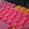 pink-transparent-lettering-oem-minimal-keycapset-front