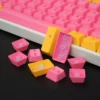 pink-transparent-lettering-oem-minimal-keycapset-front2