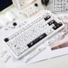 stripe-cat-mao-keycap-set-keyboard-cover