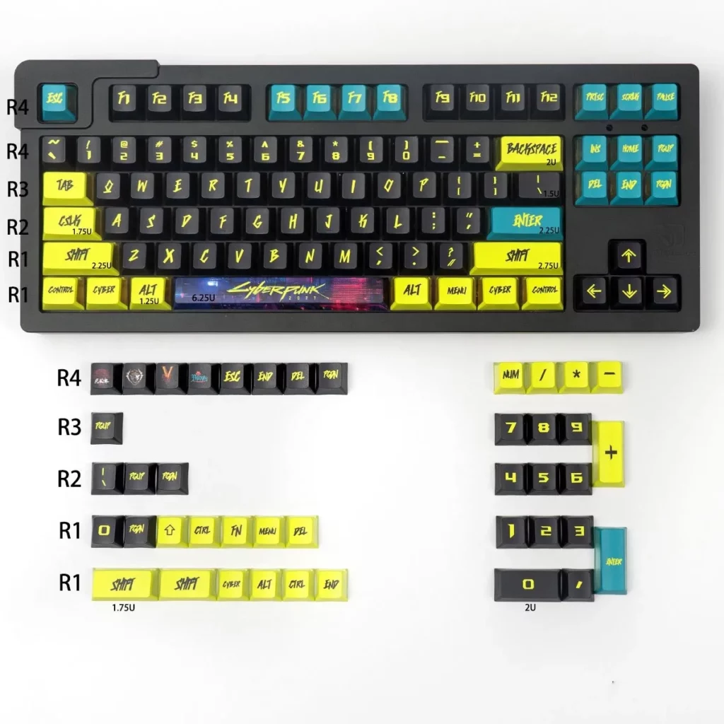 three-sided-translucent-oem-keycap-set-green