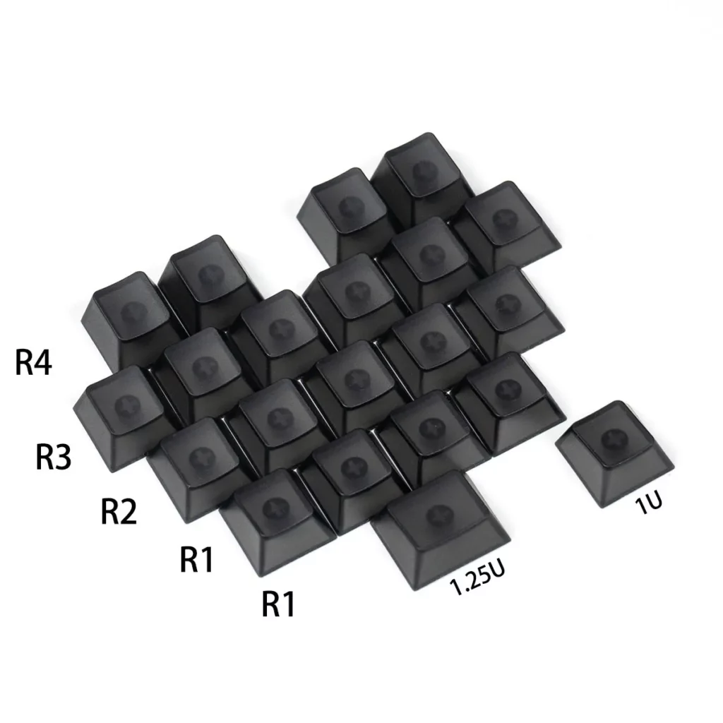 translucent-heart-shaped-oem-keycap-set-black