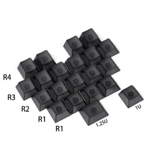 translucent-heart-shaped-oem-keycap-set-black