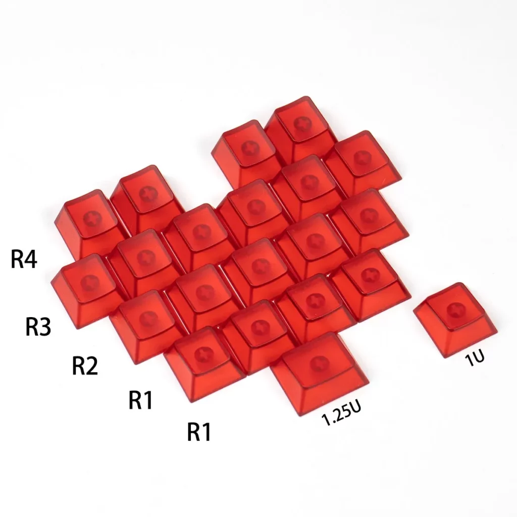 translucent-heart-shaped-oem-keycap-set-red