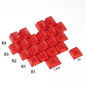 translucent-heart-shaped-oem-keycap-set-red