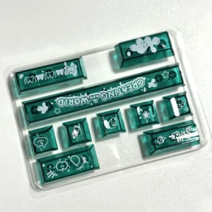 transparent-doodle-style-supplement-keycap-set-green