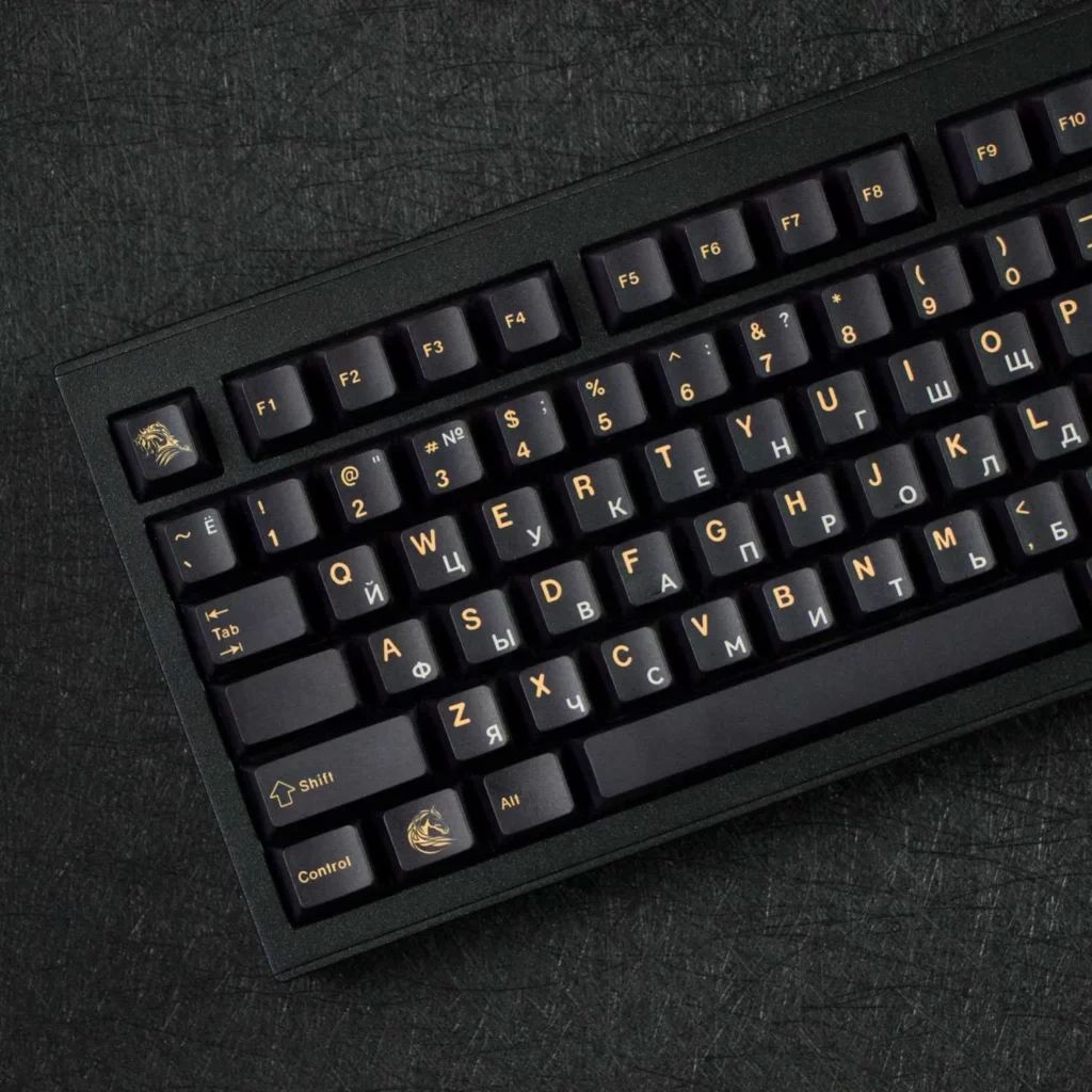 vansyblack-horse-oem-minimal-keycap-set-front
