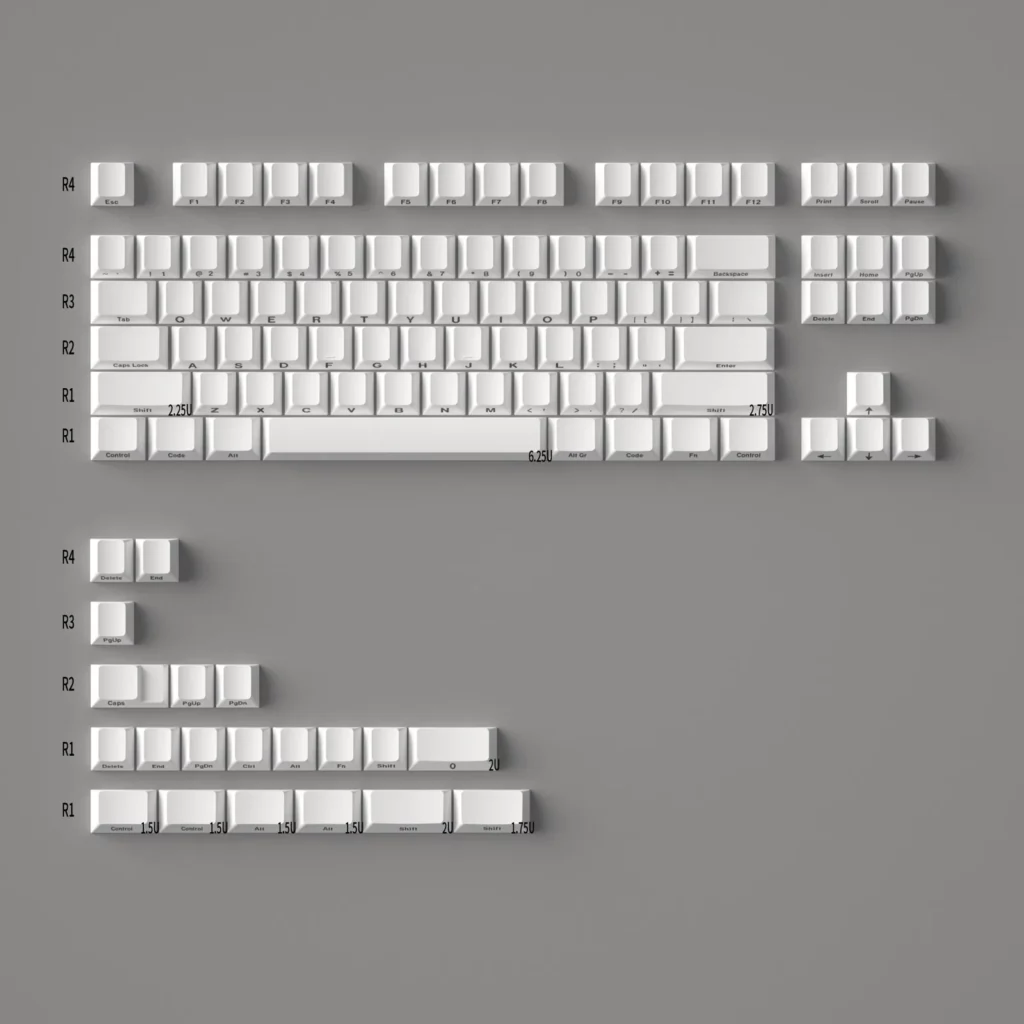 vibrant-stylish-oem-keycap-set-white