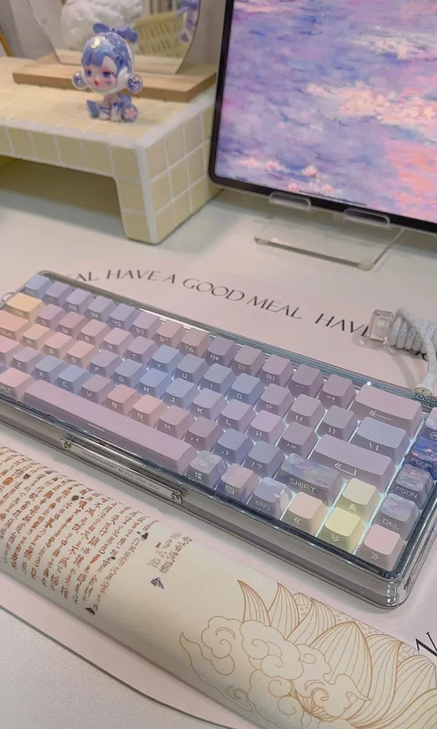 water-lily-oem-keycap-set-side