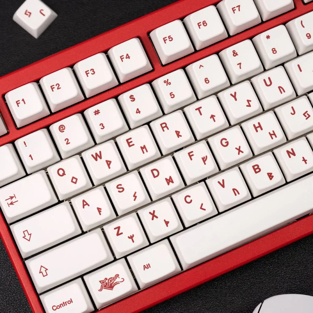 white-blood-ritual-mda-keycap-set-side