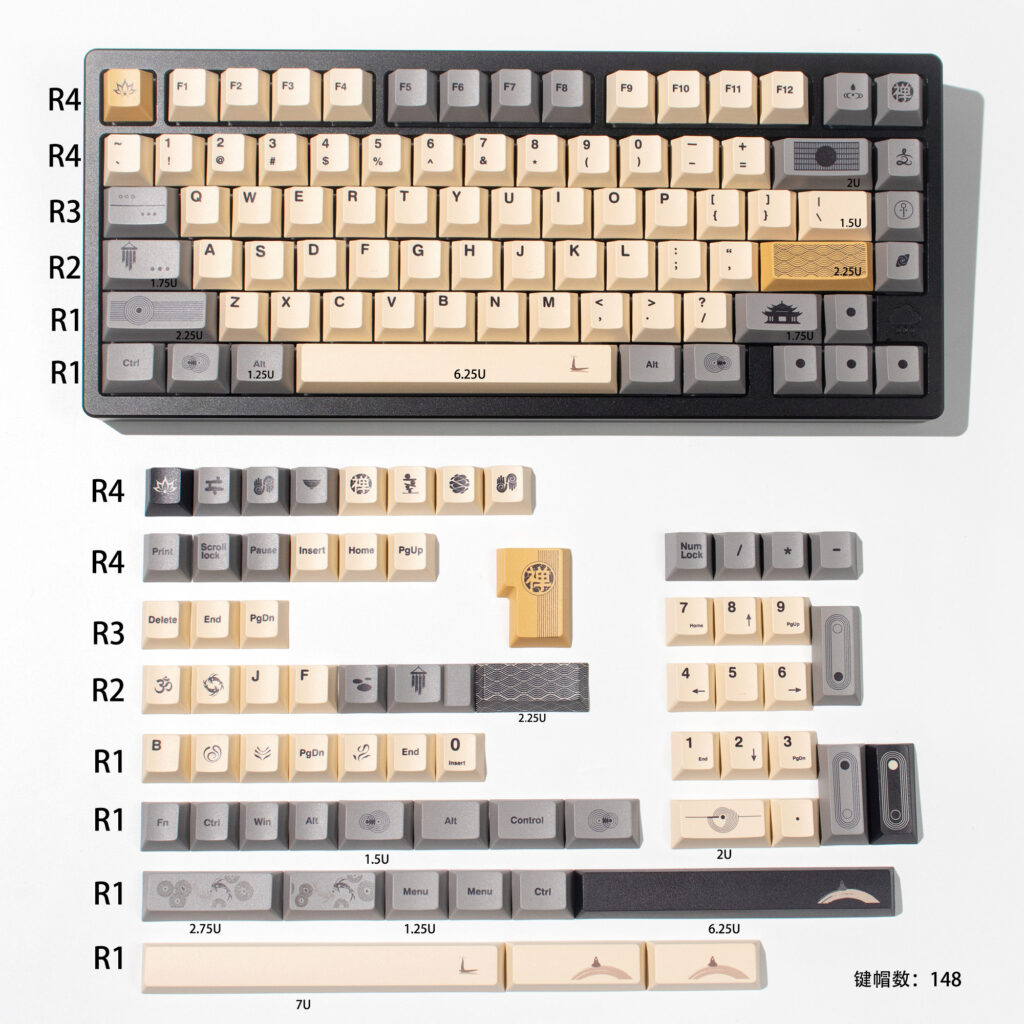 zen-rice-series-oem-keycap-set-greyyellow