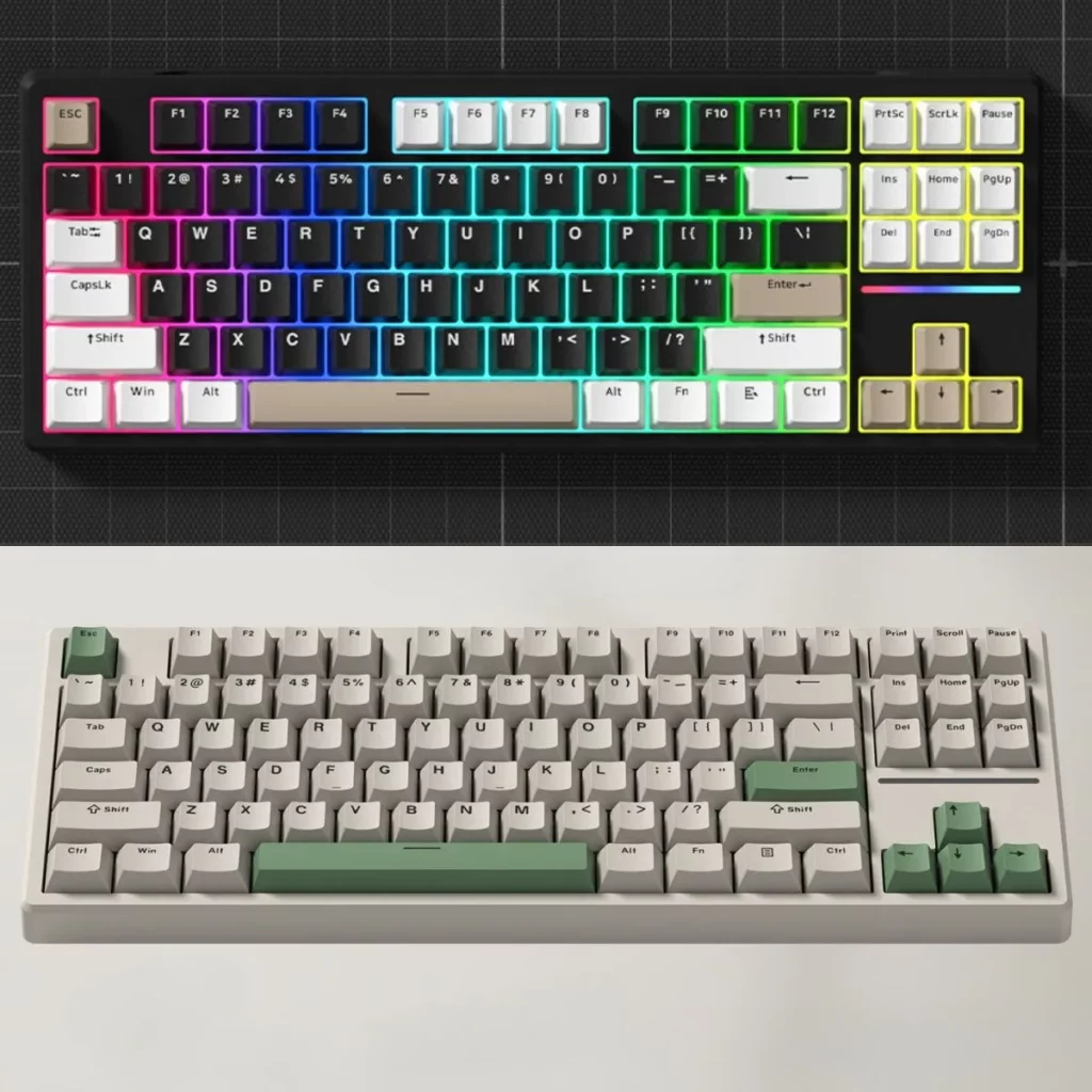 black-grey-wk87-trimode-mechanical-keyboard-cover