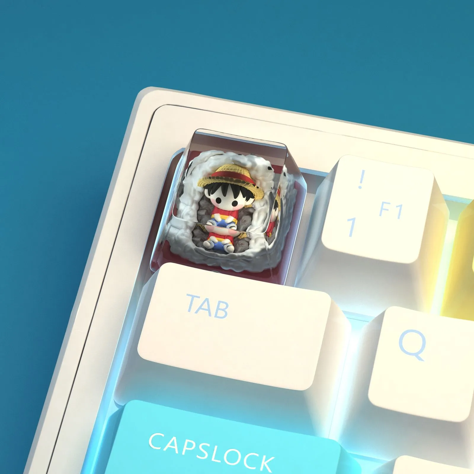one-piece-monkey-dluffy-transparent-keycap-side