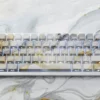 white-marble-oem-keycap-set-front