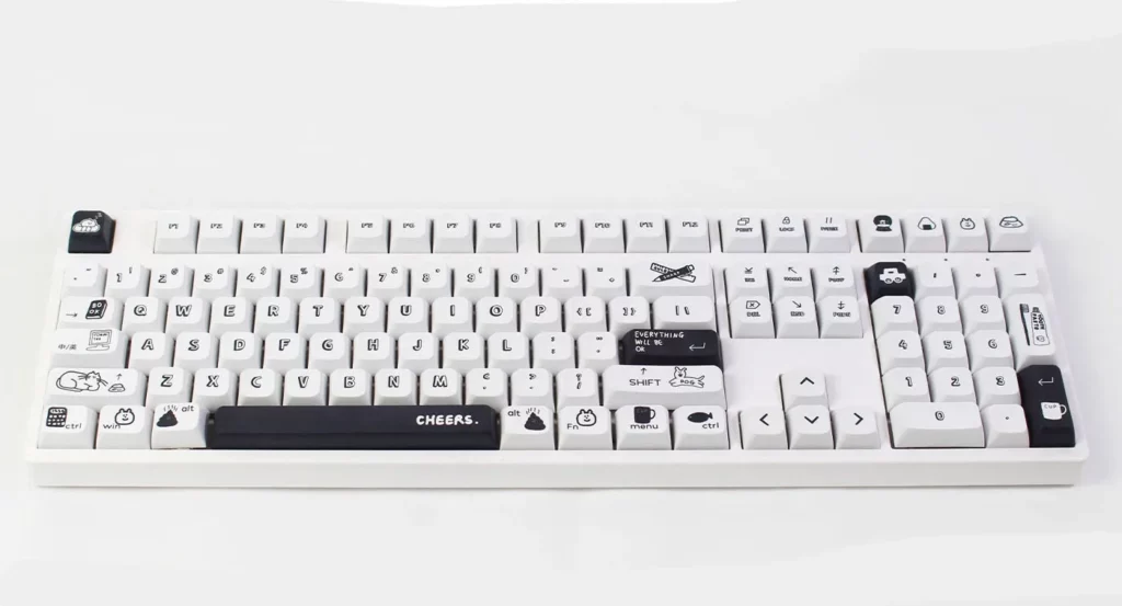 black-white-cartoon-xda-keycap-set-cover