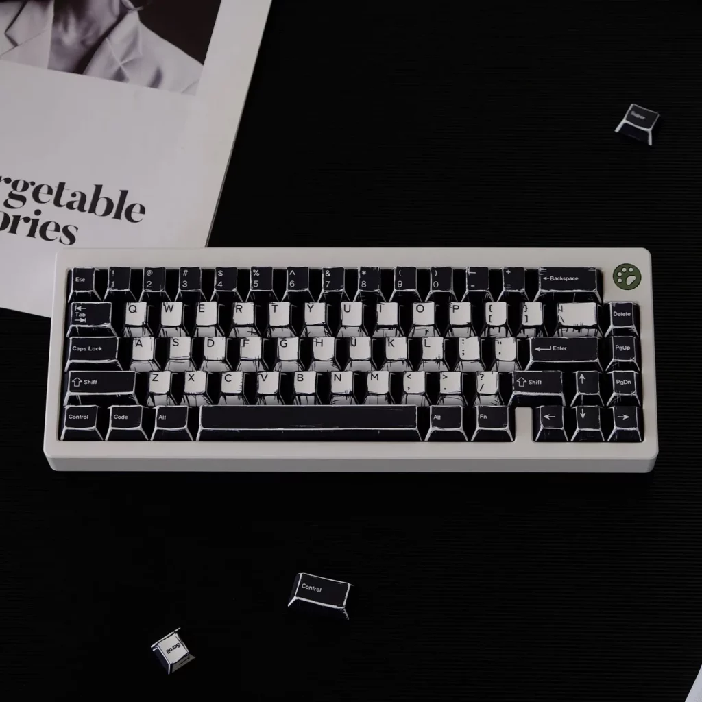 black-white-comics-oem-keycap-set-cover