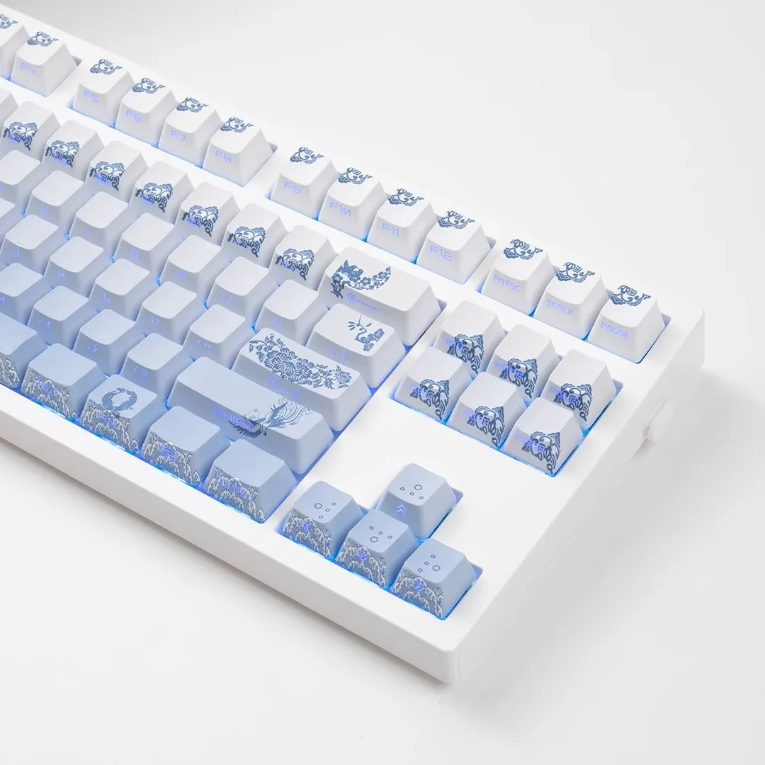 blue-porcelain-oem-keycap-set-side2