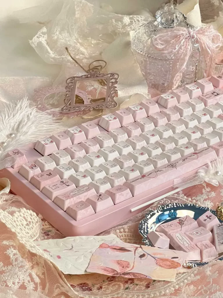 promises-of-floral-letter-oem-keycapset-side