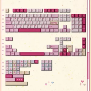 showa-strawberry-pudding-keycap-set-withroots