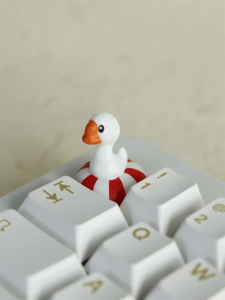 swimming-ring-goose-keycap-side