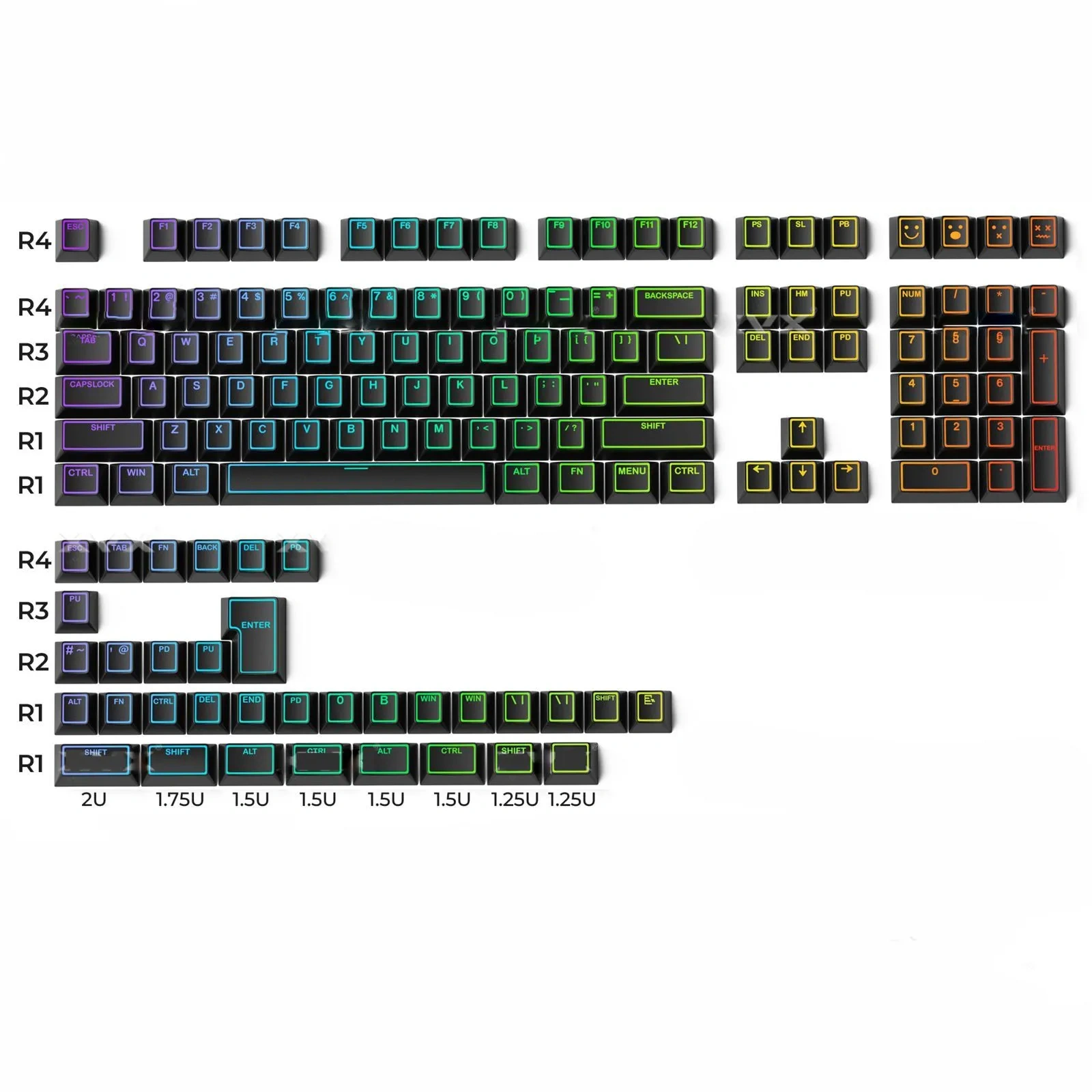 black-light-prism-oem-minimal-keycapset-upfront