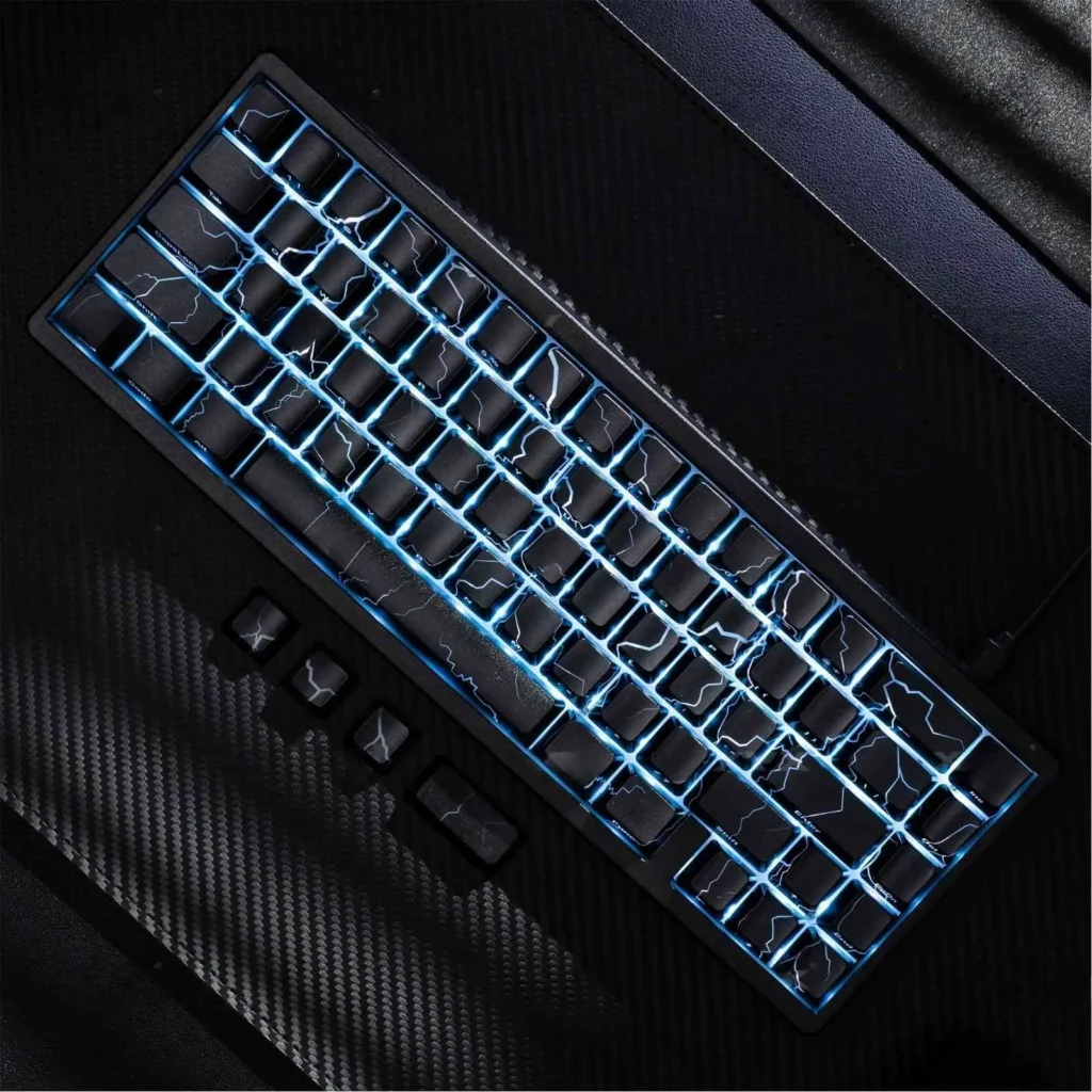 black-lightning-keycap-set-side