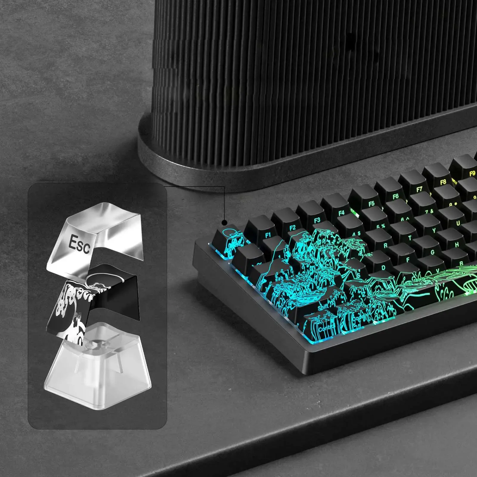 black-ukiyo-e-keycap-set-side2