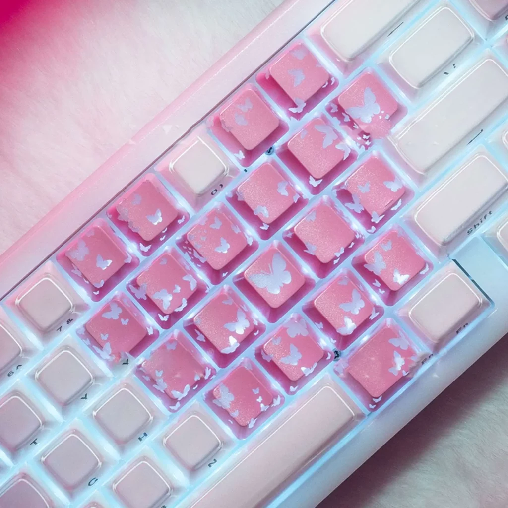 butterfly-supplement-keycap-set-pink