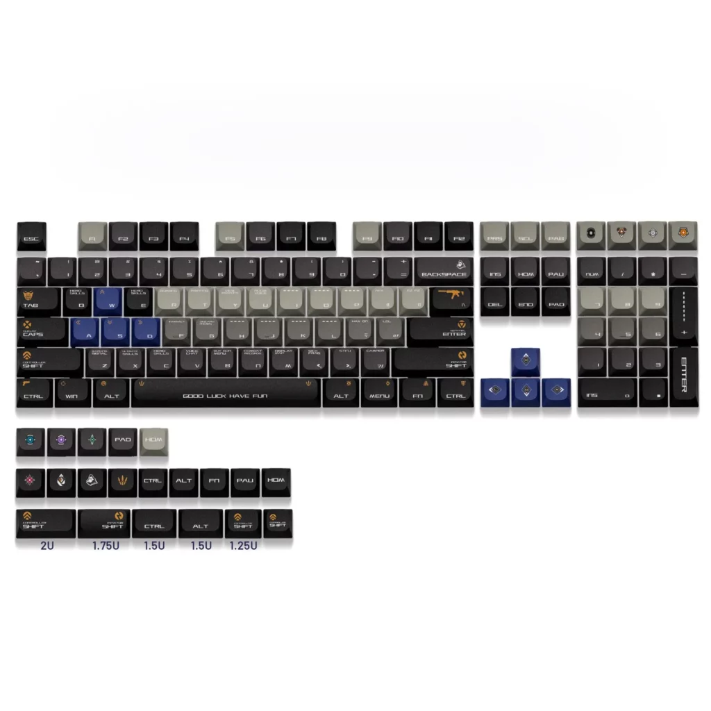 characters-weapon-low-shaft-keycap-set-black