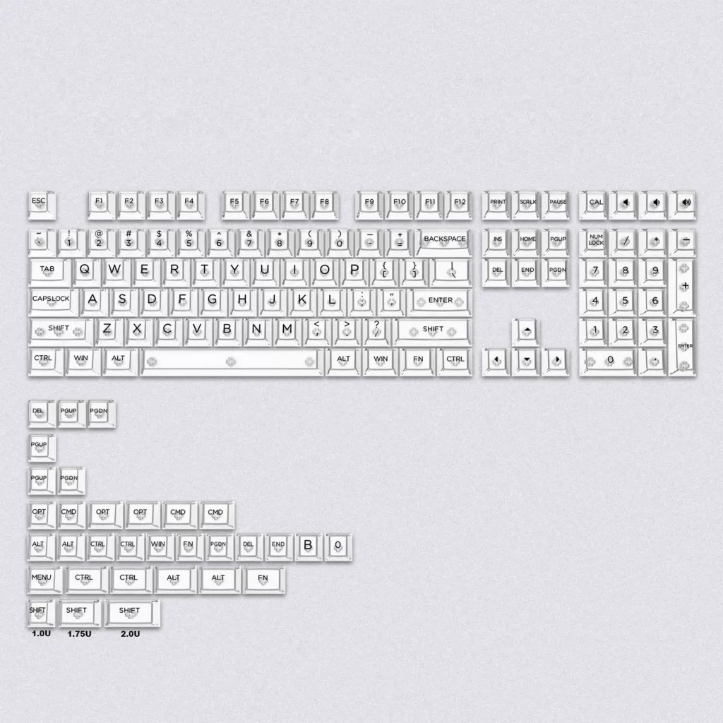 japanese-culture-oem-minimal-keycap-set-transparent