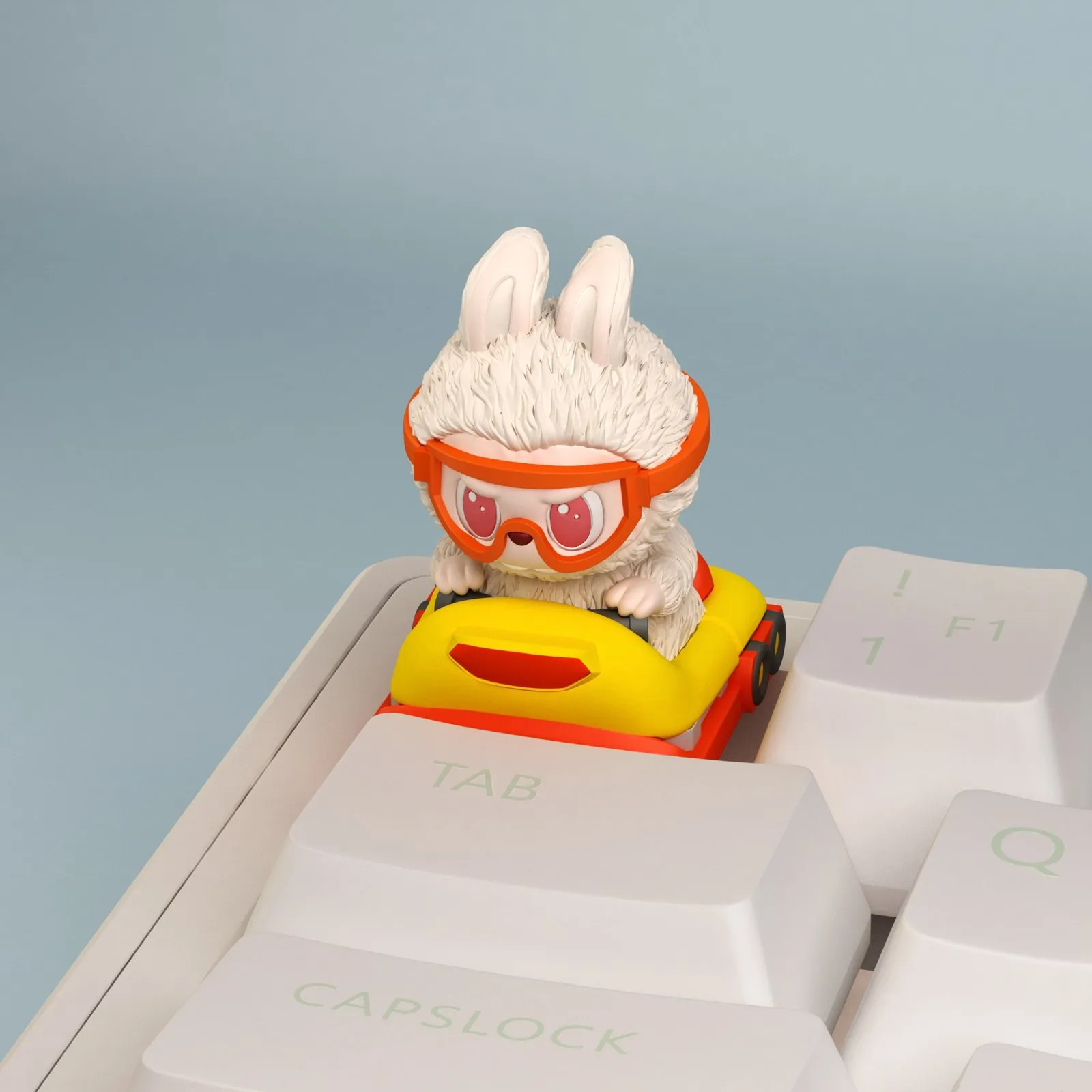 labubu-yellow-car-keycap-side