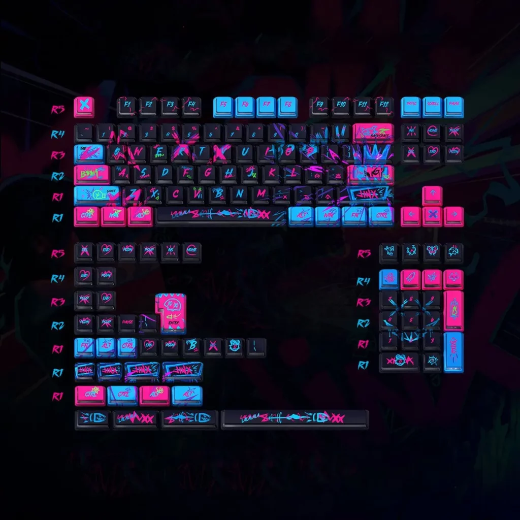 league-of-legends-arcane-jinx-keycapset-sa