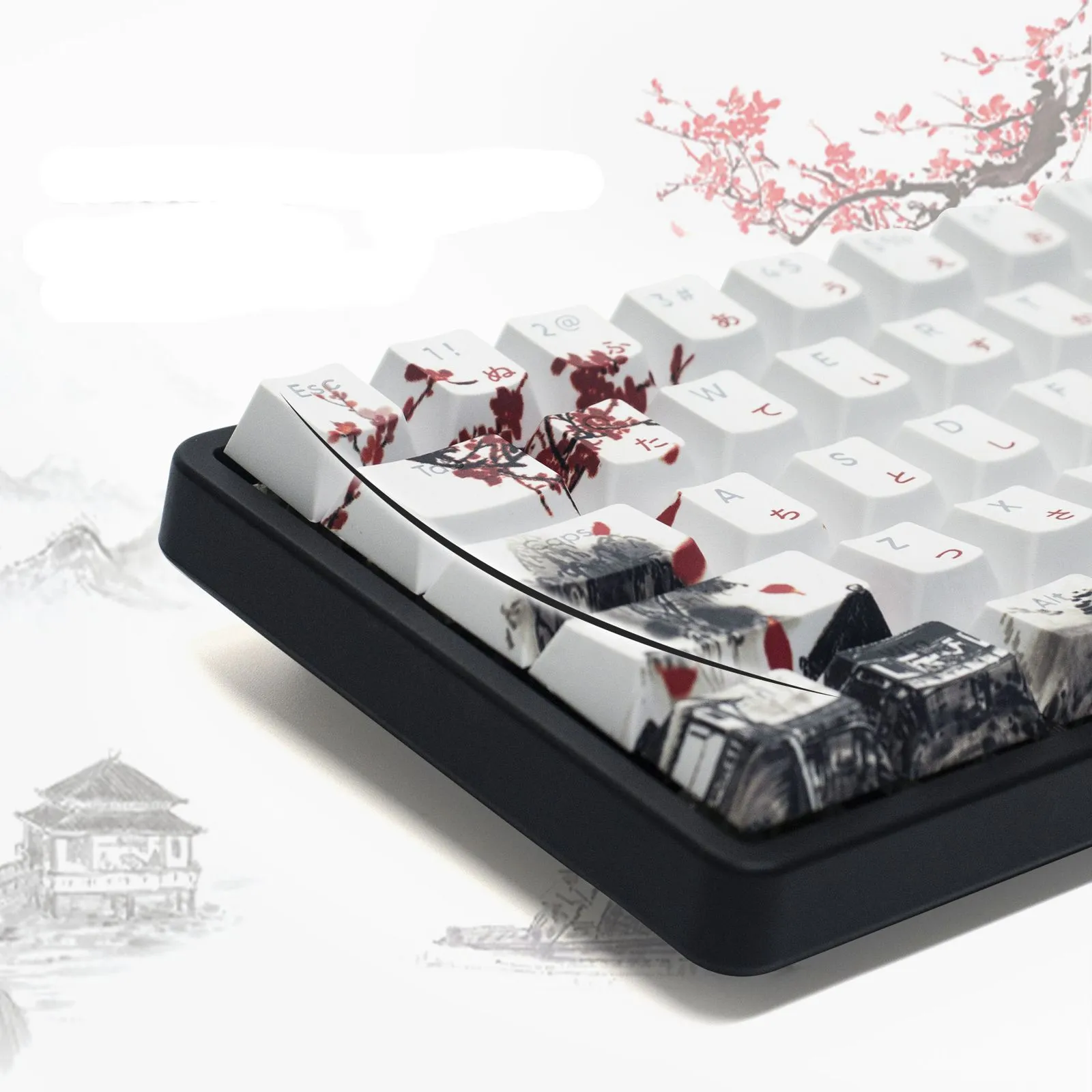 mountain-plum-blossom-oem-keycap-set-side