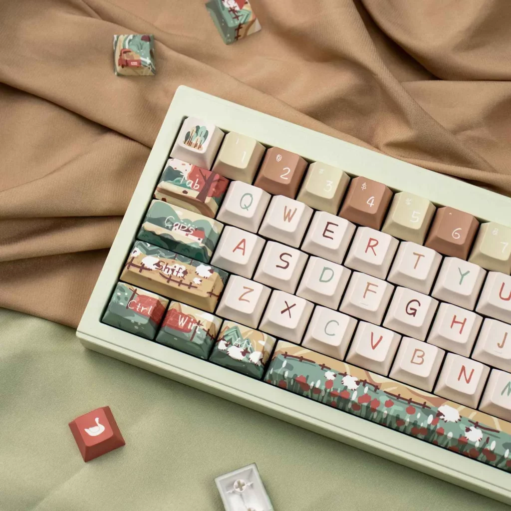 pastoral-landscape-oem-keycap-set-side