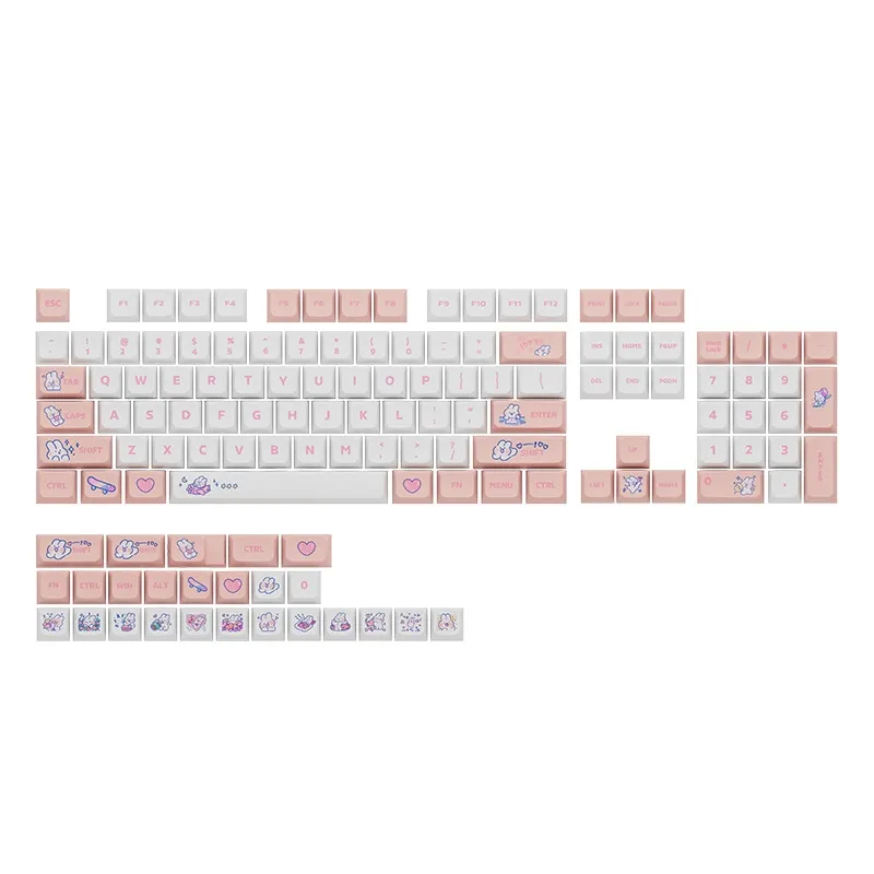 rabbit-series-xda-keycap-set-pink