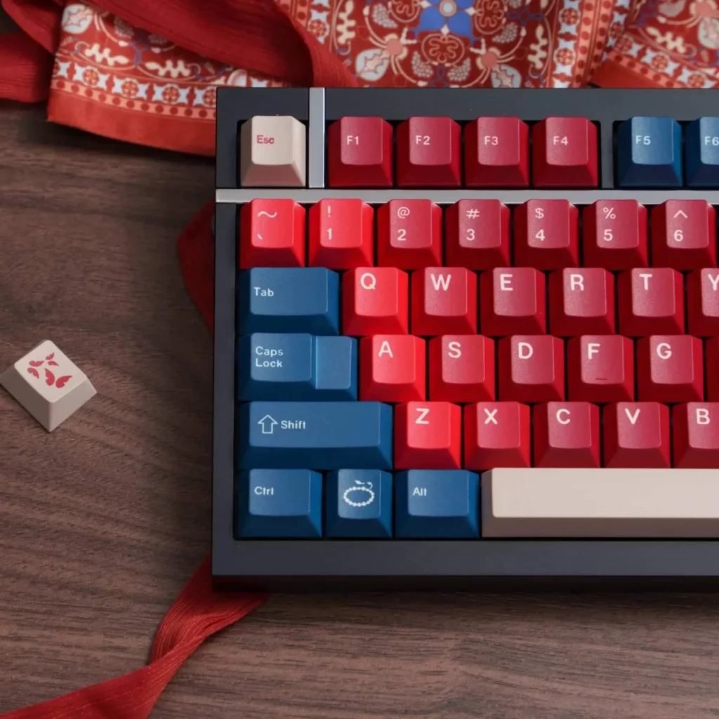 red-bean-themed-oem-keycap-set-front