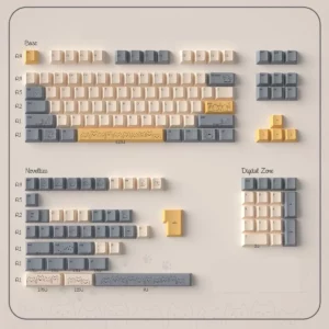 sand-dune-cat-oem-keycap-set-yellow