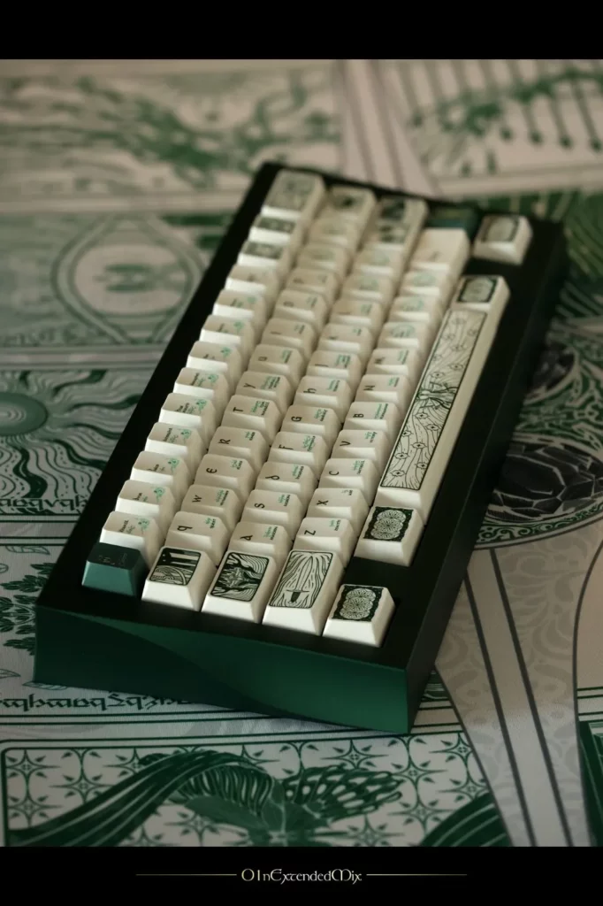 the-silmarillion-white-keycap-set-side
