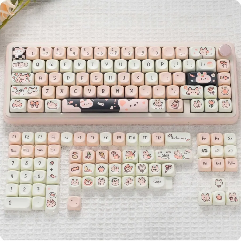 black-pink-rabbit-candy-moa-keycapset-cover