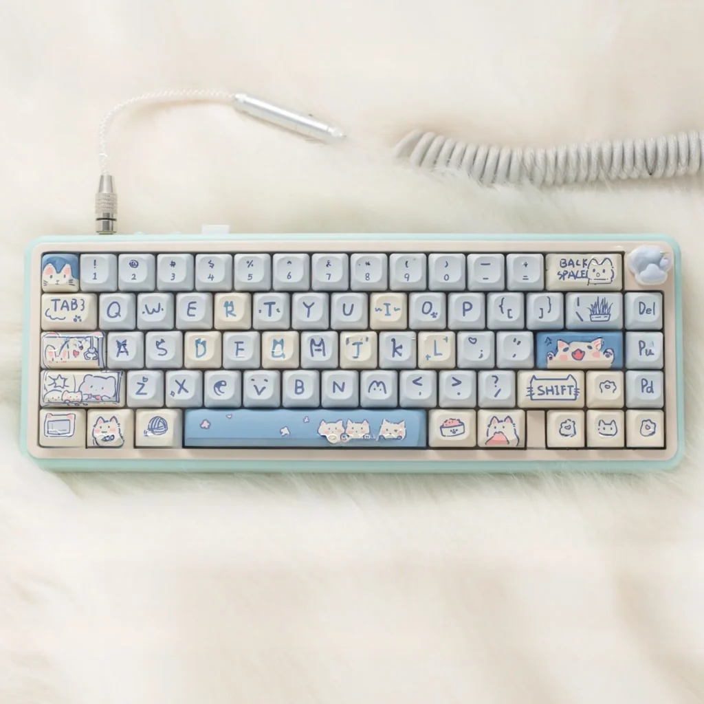 blue-meow-meow-keycap-set-cover