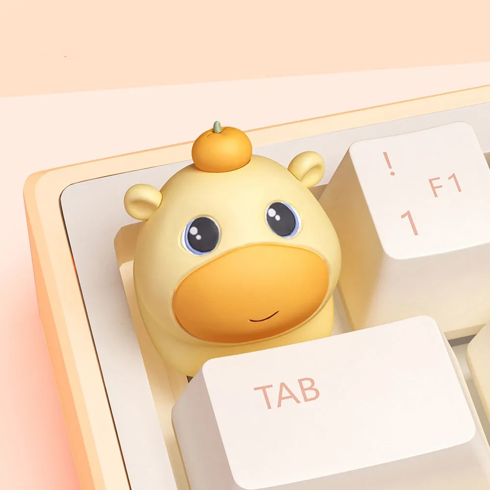 capybara-emotion-keycaps-cute