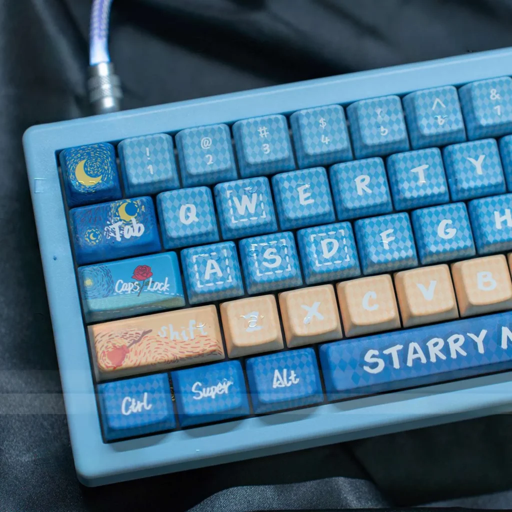 undersea-starry-sky-mda-keycap-set-side