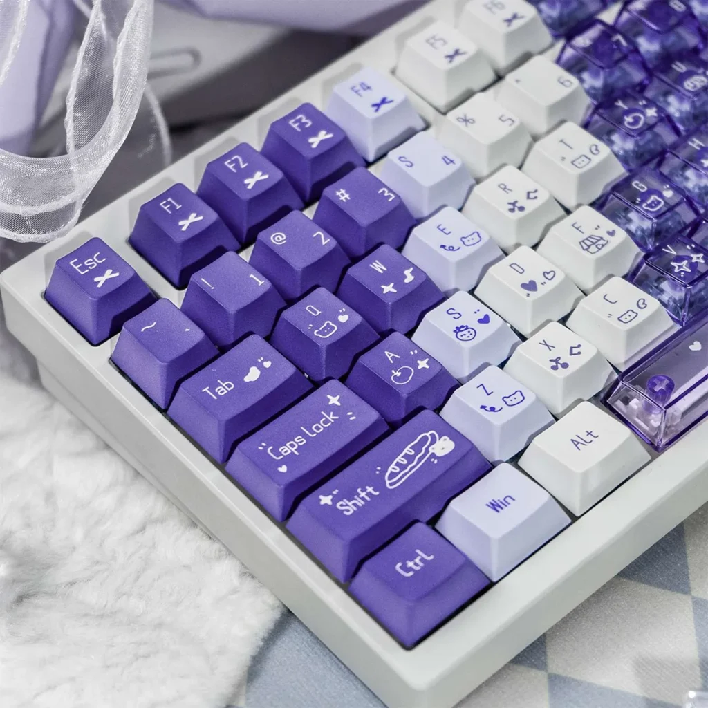 adorable-gradient-purple-oem-keycap-set-side