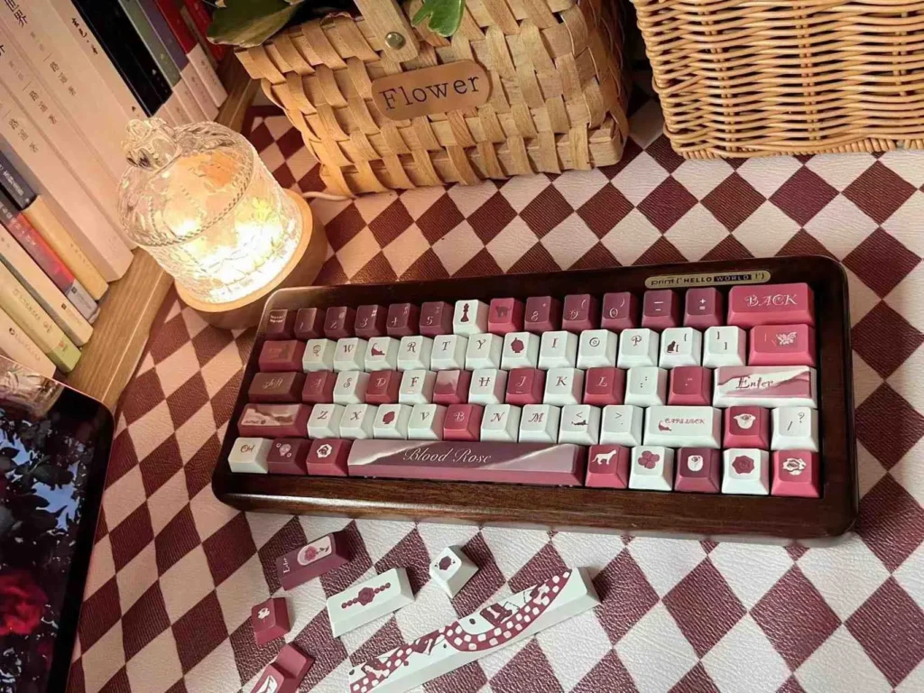 blood-rose-series-keycap-set-oem
