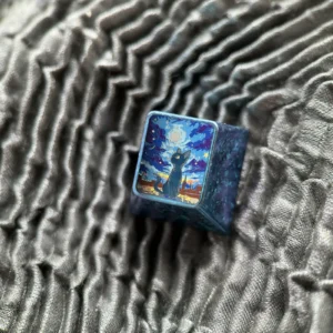 bluecrystal-version-starry-night-cat-keycap-cover