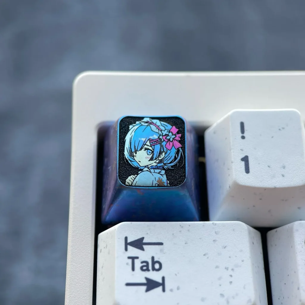 re-zero-rem-ice-crystal-keycap-cover