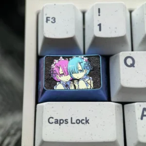 rezero-rem-ram-tab-key-keycap-cover