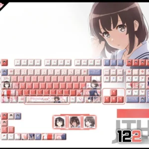 saekano-megumikato-oem-keycapset-mechanical-keyboard-cover
