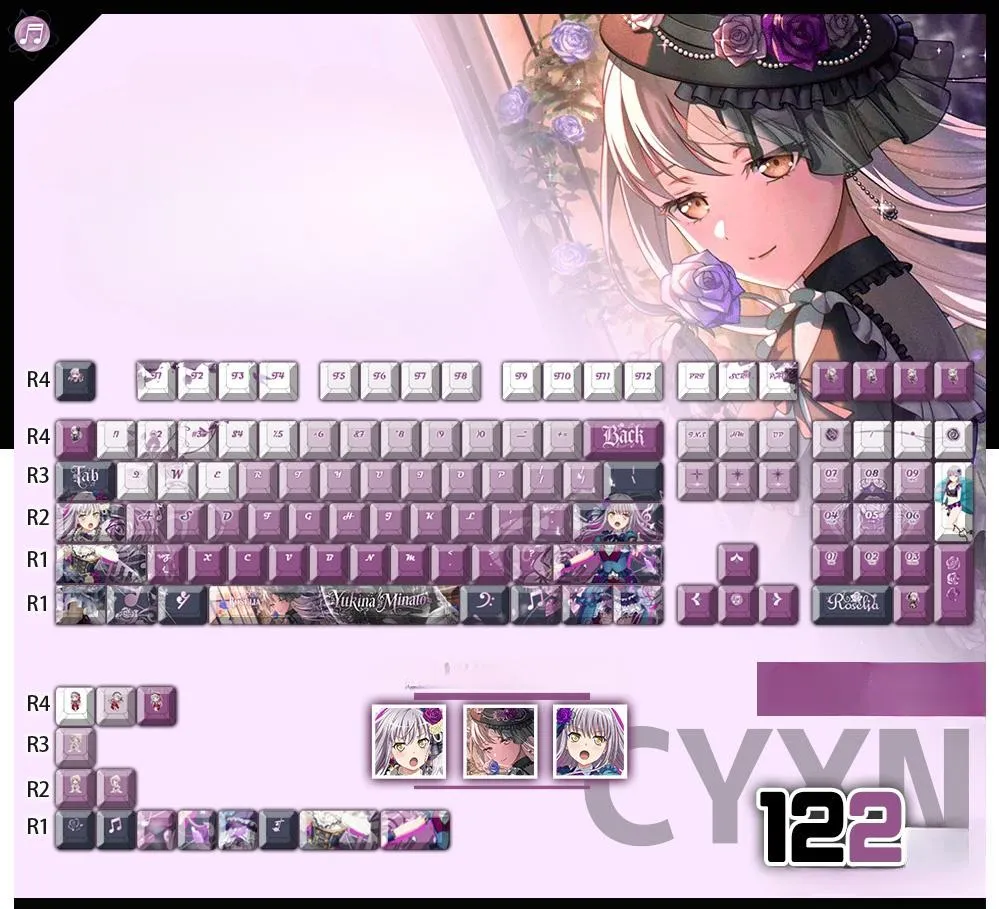 yukinaminato-oem-keycap-set-mechanical-keyboard-cover