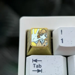 acertain-scientificrailgun-stylish-mikoto-misaka-keycaps-gold